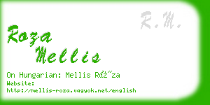 roza mellis business card